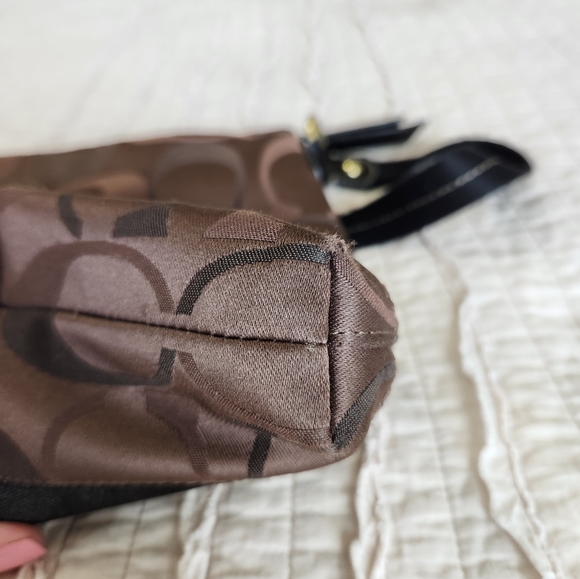 Coach Signature Crossbody Handbag Purse, Brown and Black - Picture 13 of 16